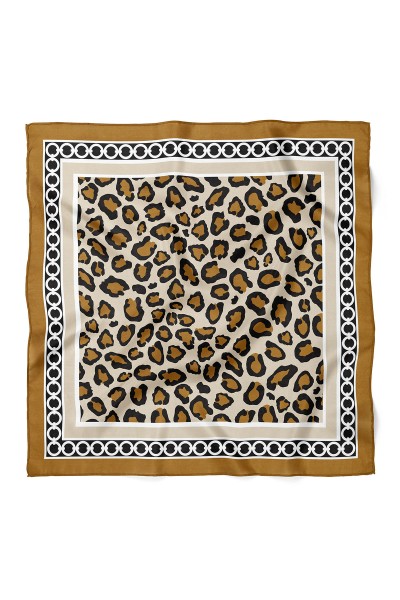 Leopar Desenli Bandana