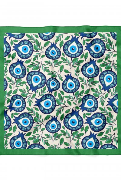 Nazar Boncuğu Desenli Bandana