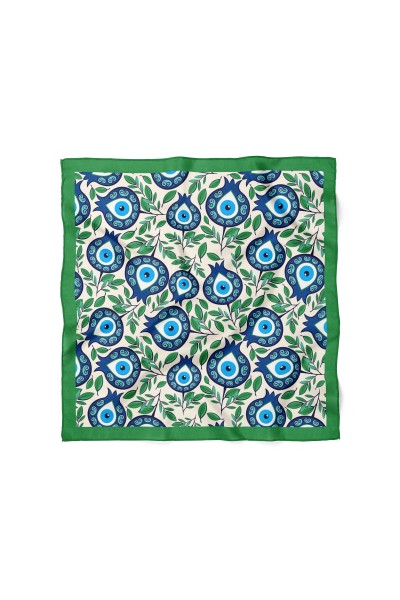 Nazar Boncuğu Desenli Bandana
