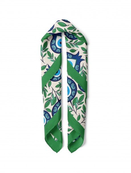 Nazar Boncuğu Desenli Bandana
