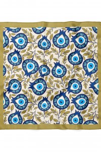 Nazar Boncuğu Desenli Bandana