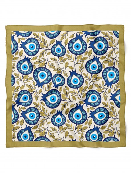 Nazar Boncuğu Desenli Bandana