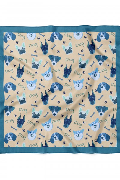 Köpek Desenli Bandana