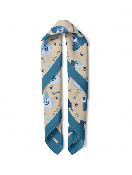 Köpek Desenli Bandana