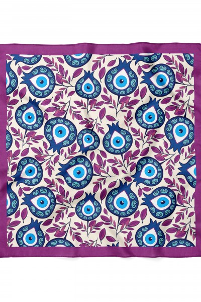 Nazar Boncuğu Desenli Bandana