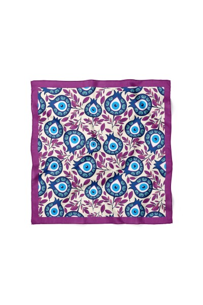 Nazar Boncuğu Desenli Bandana