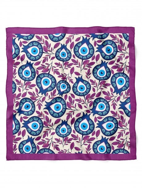 Nazar Boncuğu Desenli Bandana