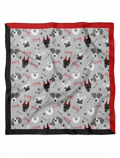 Köpek Desenli Bandana