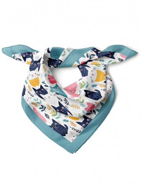 Kedi Desenli Bandana