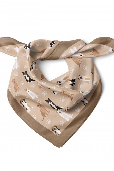 Köpek Desenli Bandana