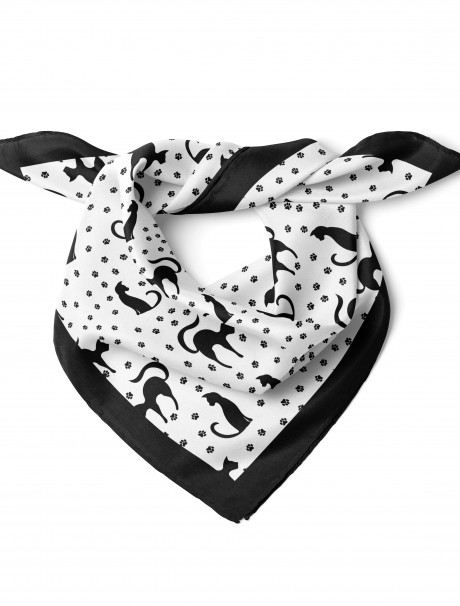 Kedi Desenli Bandana