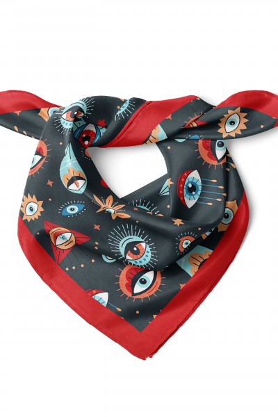 Göz Desenli Bandana