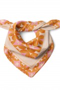 Daire ve Yıldız Desen Fular Bandana 50x50 Cm