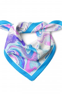 Ebruli Desen Fular Bandana 70x70 Cm