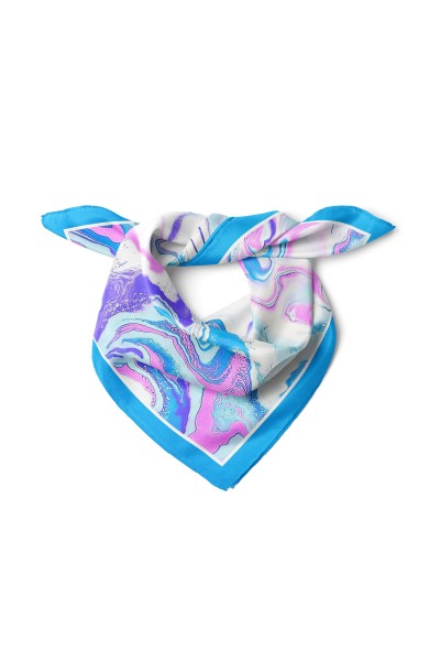 Ebruli Desen Fular Bandana 70x70 Cm