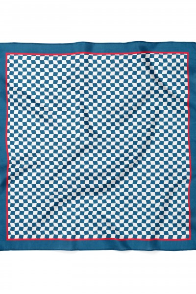 Minimal Kare Desen Fular Bandana 70x70 Cm