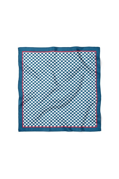 Minimal Kare Desen Fular Bandana 70x70 Cm