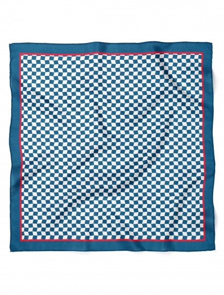 Minimal Kare Desen Fular Bandana 70x70 Cm