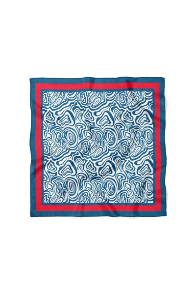 Ebruli Desen Fular Bandana 70x70 Cm