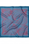 Geometri Şekil Desen Fular Bandana 70x70 Cm