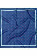 Kırmızı Puantiye Desen Fular Bandana 70x70 Cm