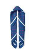 Kırmızı Puantiye Desen Fular Bandana 70x70 Cm