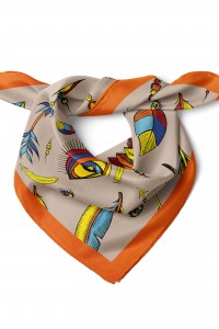 Kızılderili Motif Desen Fular Bandana 50x50 Cm
