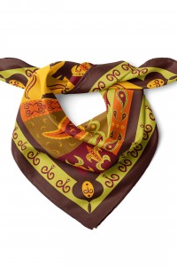 Etnik Motif Desen Fular Bandana 50x50 Cm