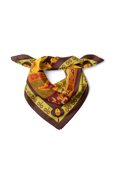 Etnik Motif Desen Fular Bandana 50x50 Cm