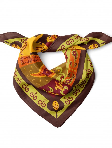 Etnik Motif Desen Fular Bandana 50x50 Cm