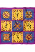 Afrika Motif Desen Fular Bandana 50x50 Cm