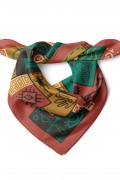 Afrika Motif Desen Fular Bandana 50x50 Cm