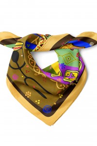 Afrika Motif Desen Fular Bandana 50x50 Cm