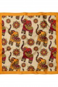 Afrika Motif Desen Fular Bandana 50x50 Cm