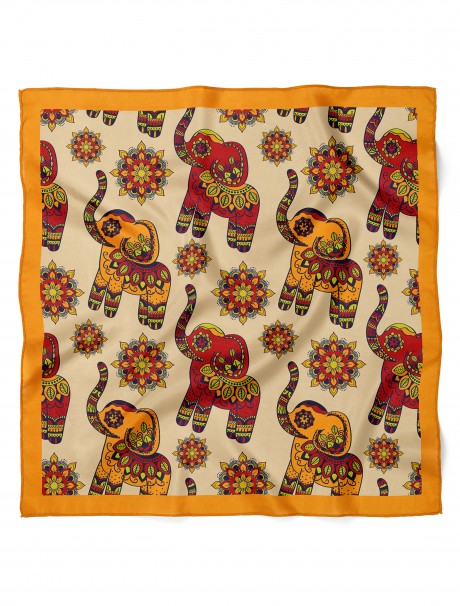 Afrika Motif Desen Fular Bandana 50x50 Cm