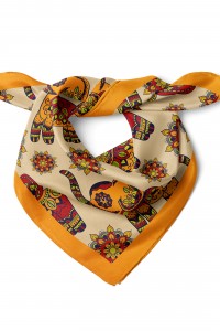 Afrika Motif Desen Fular Bandana 50x50 Cm