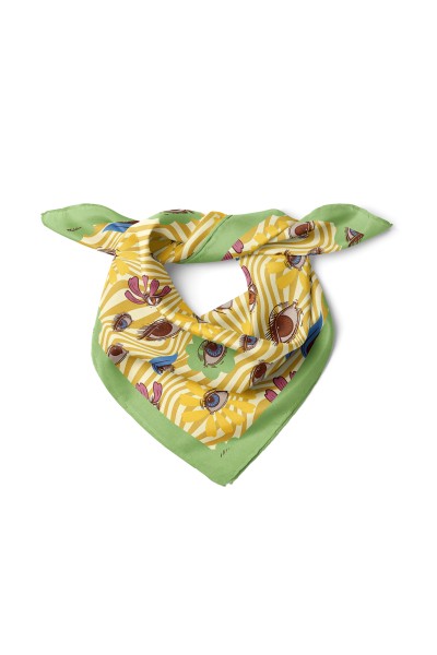 Göz Desen Fular Bandana 50x50 Cm