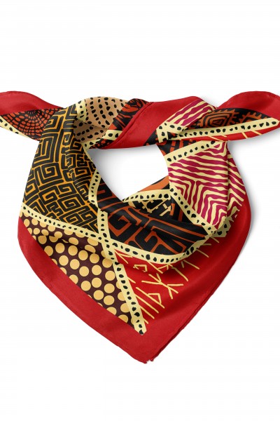 Baklava Desen Fular Bandana 50x50 Cm
