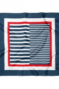 Çizgi Desen Fular Bandana 50x50 Cm