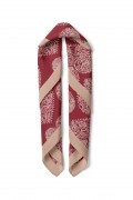 Kalp Desenli Sevgililer Günü Özel Fular Bandana 50x50 Cm
