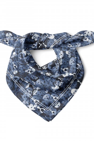 Köpek Desen Fular Bandana 50x50 Cm