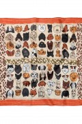 Köpek Desen Fular Bandana 50x50 Cm