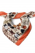 Köpek Desen Fular Bandana 50x50 Cm