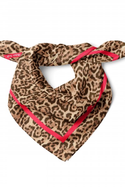 Leopar Desen Bandana 50x50 Cm