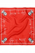 Atatürk İmza & Portre Bandana Fular 50 x 50 Cm