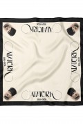 Atatürk Yazılı & Portre Bandana Fular 50 x 50 Cm