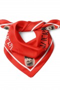Atatürk Yazılı & Portre Bandana Fular 50 x 50 Cm