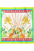 Limon Desen Bandana Fular 50 x 50 Cm