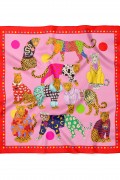 Kaplan Desen Bandana Fular 50 x 50 Cm