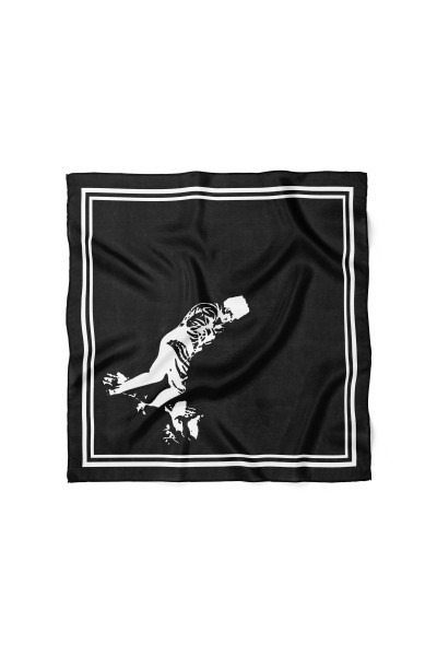 Atatürk Baskı Desen Bandana Fular 50 x 50 Cm